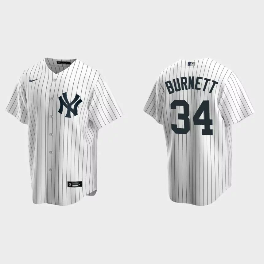 Men’s Toronto Blue Jays A.J. Burnett White Replica Retired Player Jersey