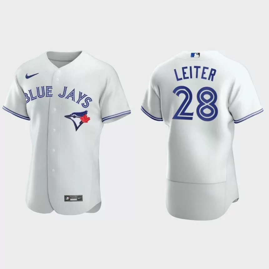 Men’s Toronto Blue Jays Al Leiter White Authentic Retired Player Jersey