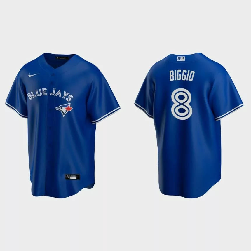 Men’s Toronto Blue Jays Cavan Biggio #8 Replica Alternate Jersey – Royal