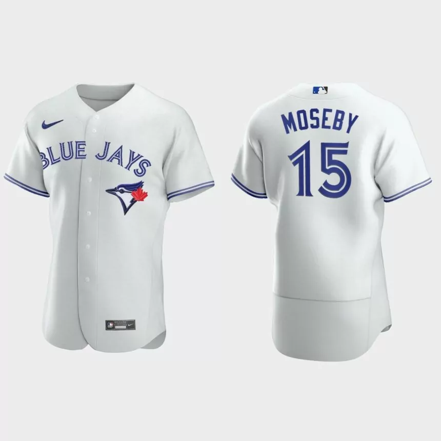 Men’s Toronto Blue Jays Lloyd Moseby White Authentic Retired Player Jersey
