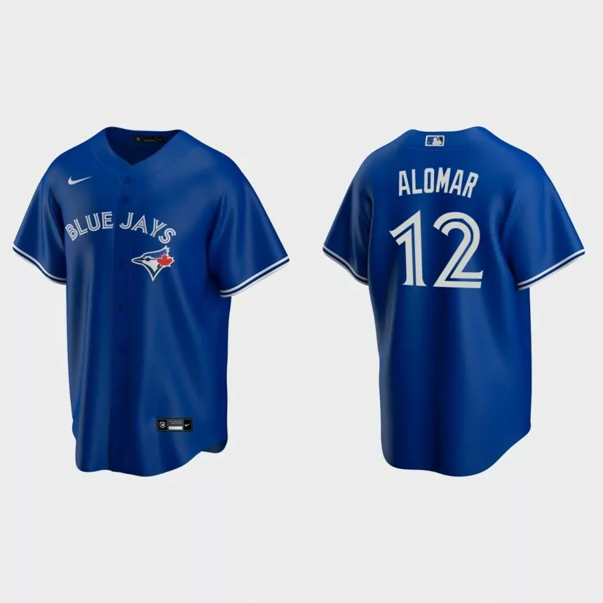 Men’s Toronto Blue Jays Roberto Alomar #12 Replica Alternate Jersey – Royal