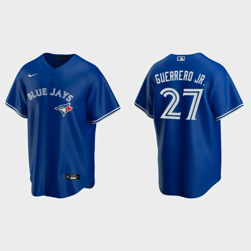 Men’s Toronto Blue Jays Vladimir Guerrero Jr. #27 Replica Alternate Jersey – Royal