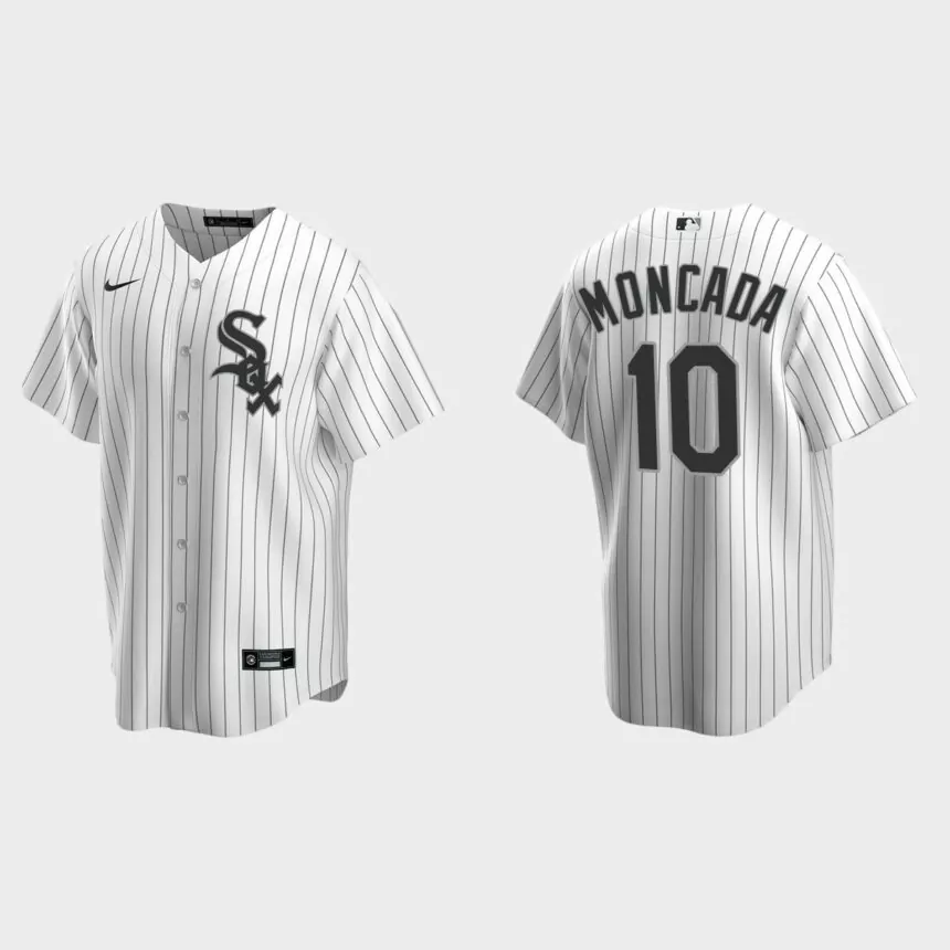 Men’s Yoan Moncada Chicago White Sox Home Replica Jersey – White