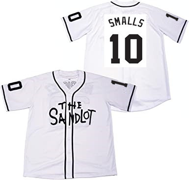 Mens #10 Scotty Smalls The Sandlot White Stitched Film Baseball Jersey