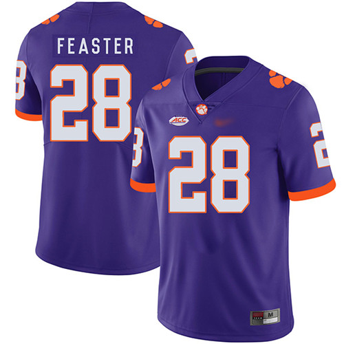 Mens  Clemson Tigers #28 Tavien Feaster Nike Purple College Football Game Jersey