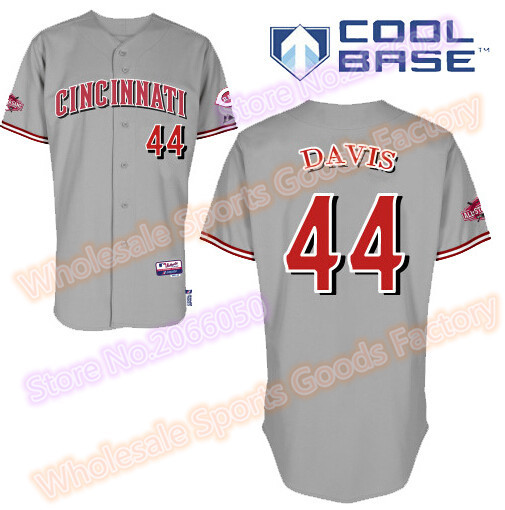 Mens 2016 Cincinnati Reds Jerseys 44 Eric Davis Jersey