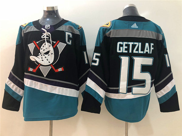 Mens Anaheim Ducks #15 Ryan Getzlaf Adidas 2019 Alternate Black Bargain Stitched Jersey
