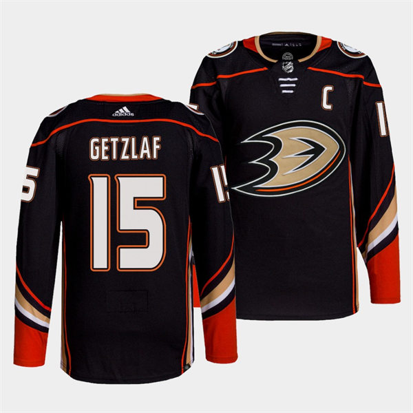 Mens Anaheim Ducks #15 Ryan Getzlaf Adidas Black Home Stitched Jersey
