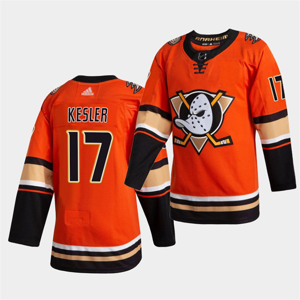 Mens Anaheim Ducks #17 Ryan Kesler Adidas Orange Alternate Stitched Jersey