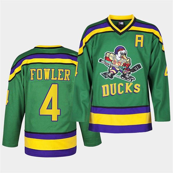 Mens Anaheim Ducks #4 Cam Fowler Green Heritage Classic Edition Stitched Jersey