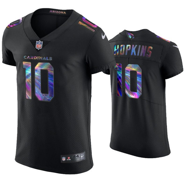 Mens Arizona Cardinals #10 DeAndre Hopkins Nike Black Holographic Edition Jersey