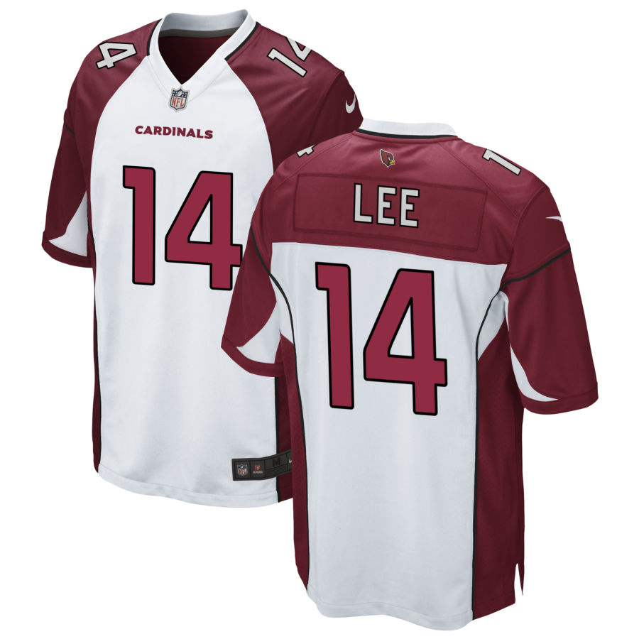 Mens Arizona Cardinals #14 Andy Lee Nike White Vapor Limited Jersey