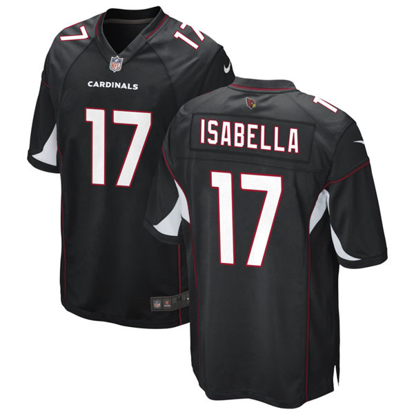 Mens Arizona Cardinals #17 Andy Isabella Nike Alternate Black Vapor Limited Jersey