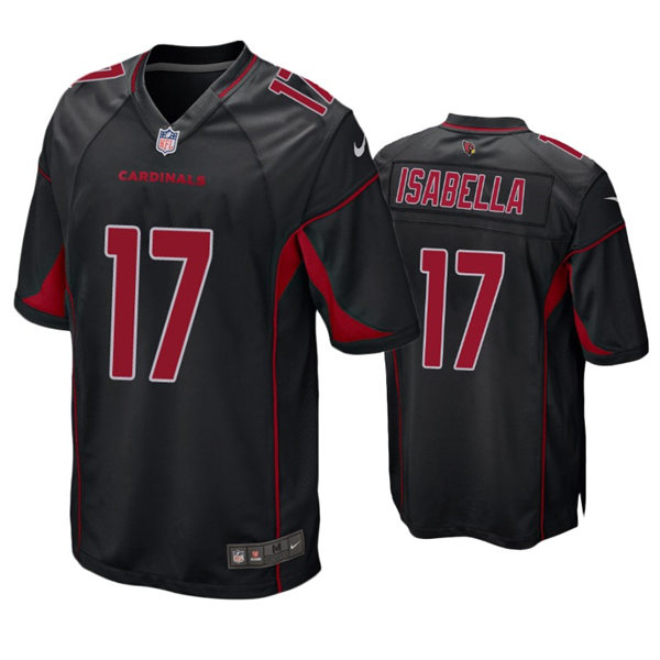 Mens Arizona Cardinals #17 Andy Isabella Nike Black 2nd Alternate Color Rush Legend Jersey