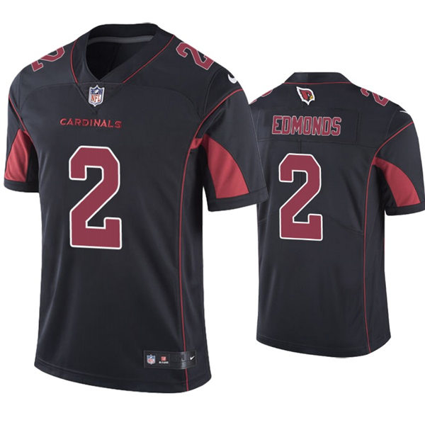 Mens Arizona Cardinals #2 Chase Edmonds Nike Black 2nd Alternate Color Rush Legend Jersey