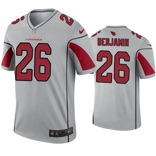 Mens Arizona Cardinals #26 Eno Benjamin Nike Silver Inverted Legend Jersey