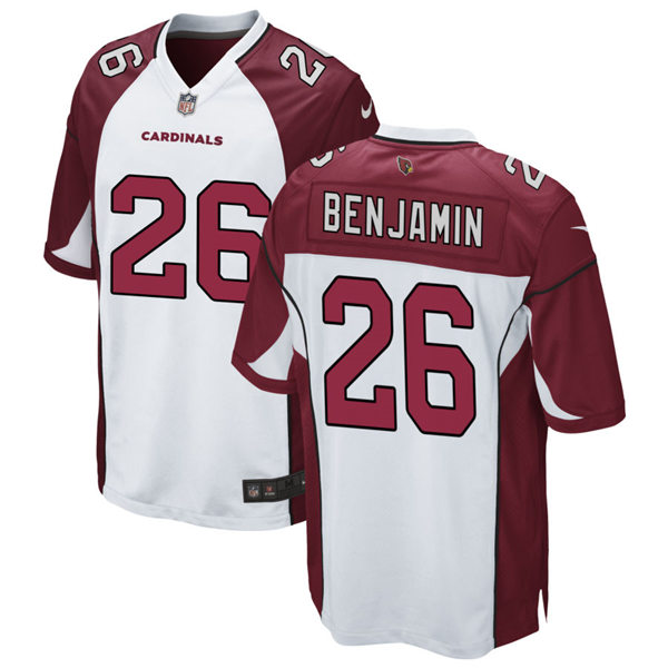 Mens Arizona Cardinals #26 Eno Benjamin Nike White Vapor Limited Jersey