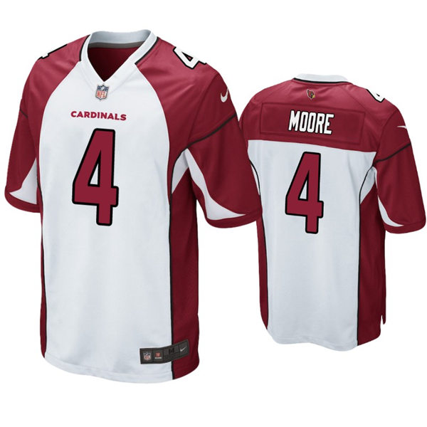 Mens Arizona Cardinals #4 Rondale Moore Nike White Vapor Limited Jersey