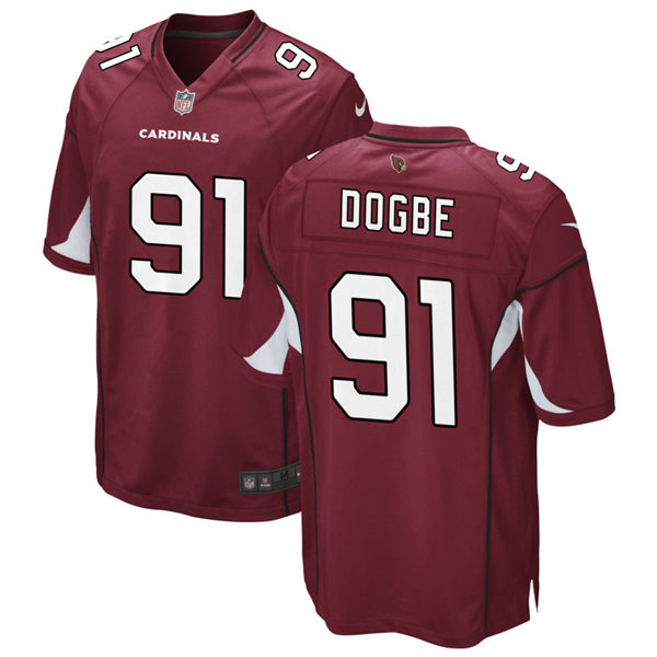 Mens Arizona Cardinals #91 Michael Dogbe Nike Cardinal Vapor Limited Jersey