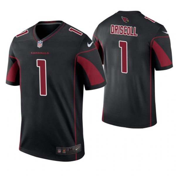 Mens Arizona Cardinals Retired Player #1 Paddy Driscoll Nike Black Color Rush Legend Jersey