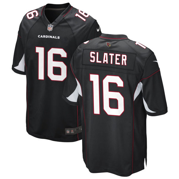 Mens Arizona Cardinals Retired Player #16 Duke Slater Nike Alternate Black Vapor Limited Jersey