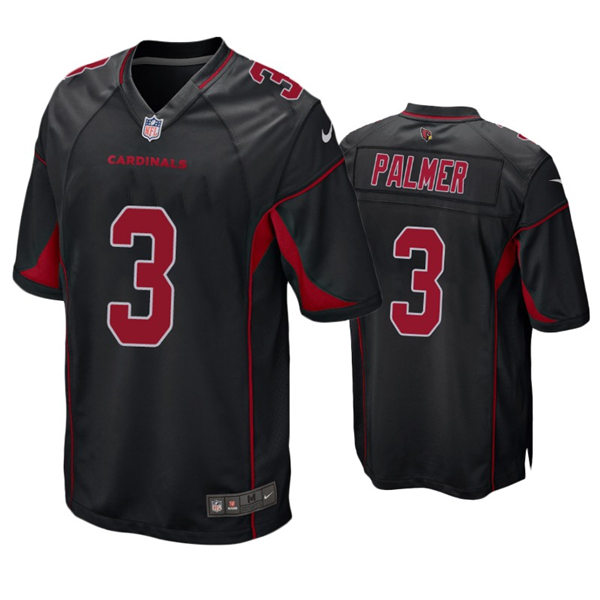 Mens Arizona Cardinals Retired Player #3 Carson Palmer Nike Black 2nd Alternate Color Rush Legend