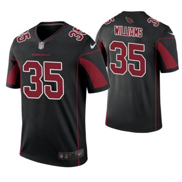 Mens Arizona Cardinals Retired Player #35 Aeneas Williams Nike Black Color Rush Legend Jersey