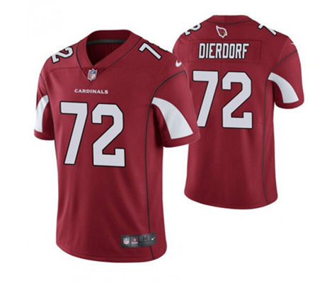 Mens Arizona Cardinals Retired Player #72 Dan Dierdorf Nike Cardinal Vapor Limited Jersey
