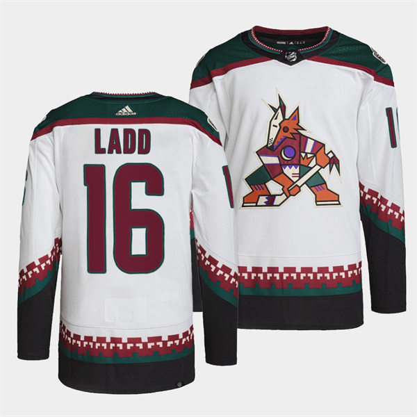 Mens Arizona Coyotes #16 Andrew Ladd Adidas White Away Classics Stitched Jersey