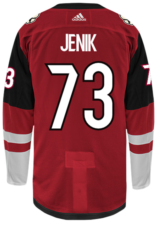 Mens Arizona Coyotes#73 Jan Jenik Sitched Adidas Home Maroon Stitched Jersey