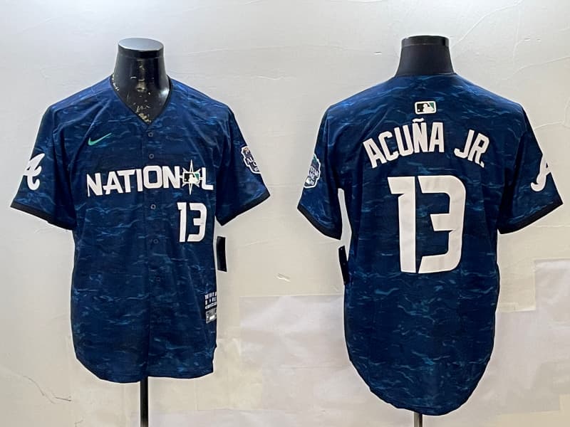Mens Atlanta Braves # -13 Ronald  Acuna Jr. baseball Jersey
