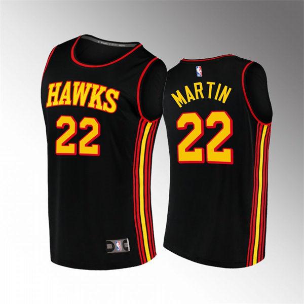Mens Atlanta Hawks #22 Tyrese Martin Black Statement Edition Swingman Jersey