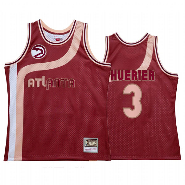 Mens Atlanta Hawks #3 Kevin Huerter Mitchell & Ness Red My Towns Wish Jersey