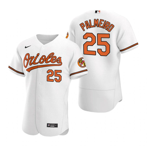Mens Baltimore Orioles Retired Player #25 Rafael Palmeiro Nike Home White Flexbase Jersey