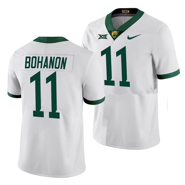 Mens Baylor Bears #11 Gerry Bohanon Nike White College Football Game Jersey