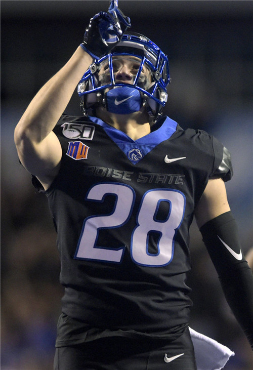 Mens Boise State Broncos #28 Kekaula Kaniho Nike 2020 Black Football Jersey