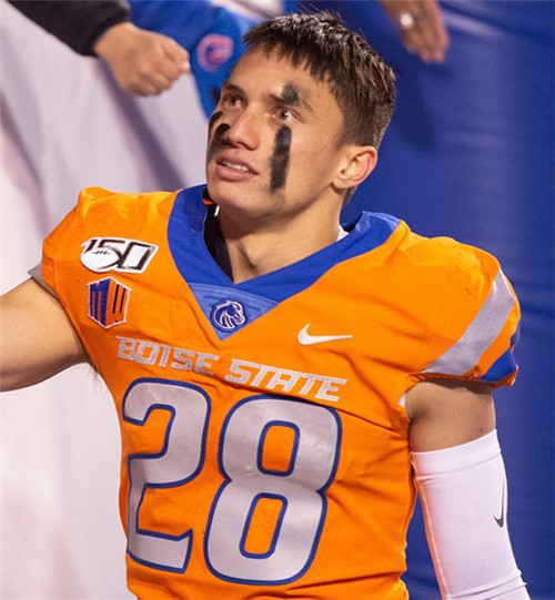 Mens Boise State Broncos #28 Kekaula Kaniho Nike Oragne College Football Jersey