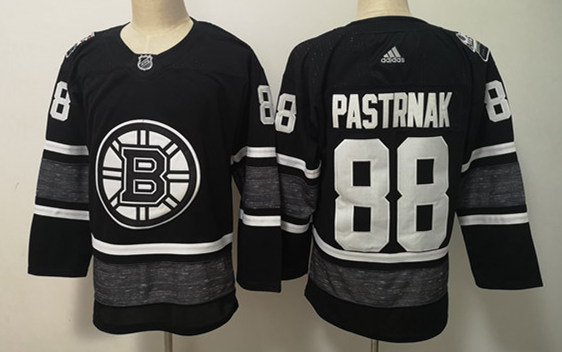 Mens Boston Bruin #88 David Pastrnak adidas Black 2019 NHL All-Star Game Stitched Jersey