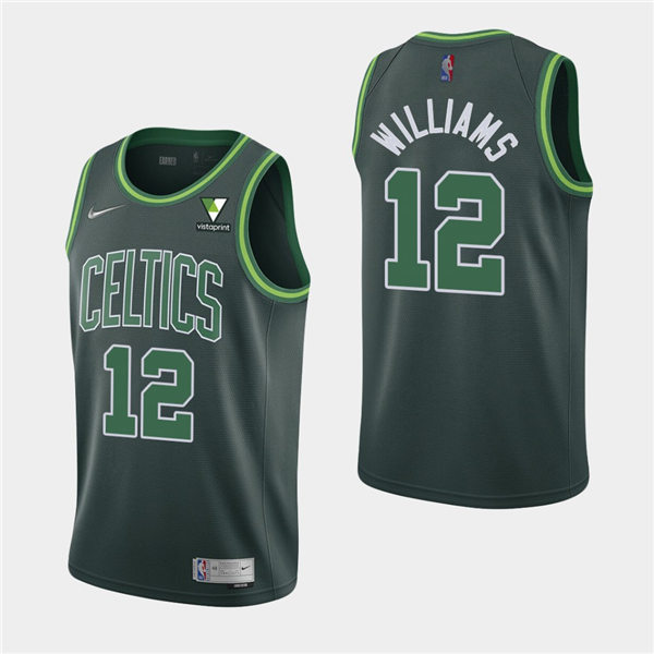 Mens Boston Celtics #12 Grant Williams Nike Green 2021 Earned Edition Swingman Jersey