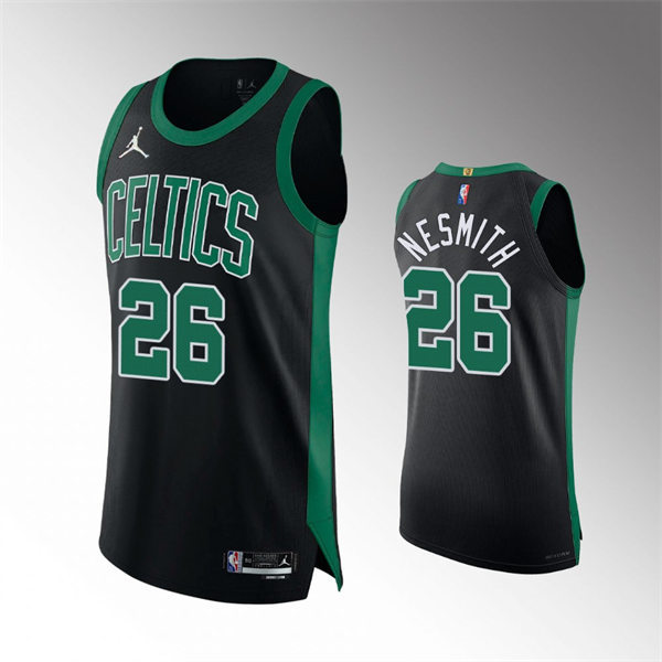 Mens Boston Celtics #26 Aaron Nesmith 2021-22 Black Statement Edition Jersey