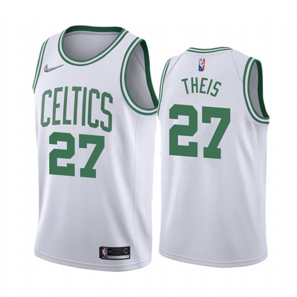 Mens Boston Celtics #27 Daniel Theis White 2021-22 Diamond Badge Association Edition Swingman Jersey