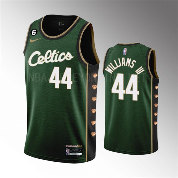 Mens Boston Celtics #44 Robert Williams III Green 2022-23 City Edition Swingman Jersey