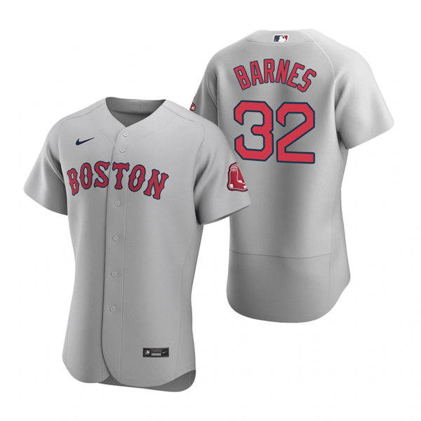 Mens Boston Red Sox #32 Matt Barnes Nike Gray Authentic Road Jersey