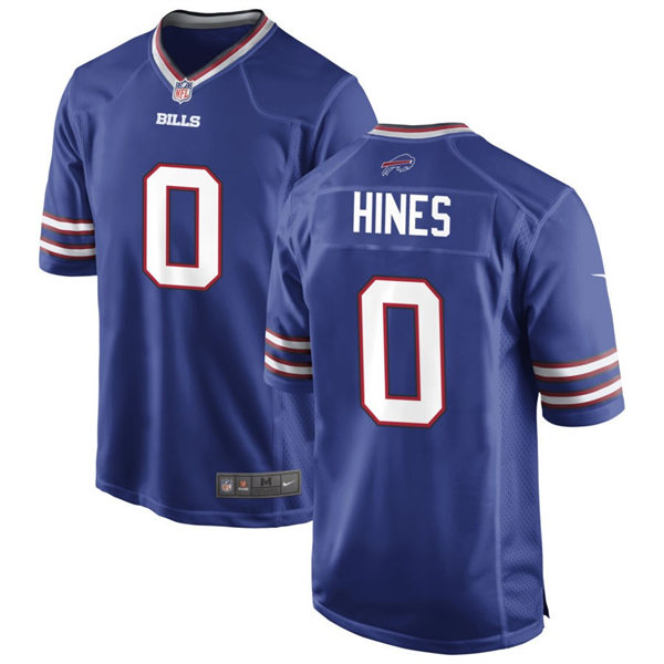 Mens Buffalo Bills #0 Nyheim Hines Nike Royal Team Color Vapor Limited Jersey