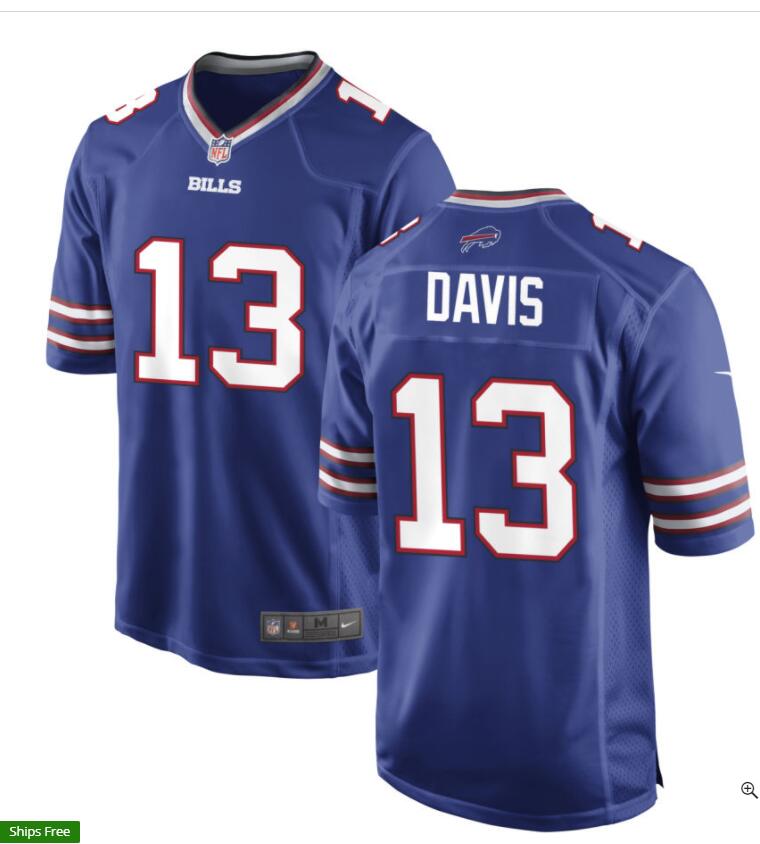 Mens Buffalo Bills #13 Gabriel Davis Nike Royal Team Color Vapor Limited Jersey