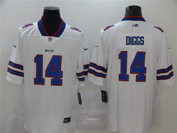 Mens Buffalo Bills #14 Stefon Diggs Nike White Vapor Limited Jersey