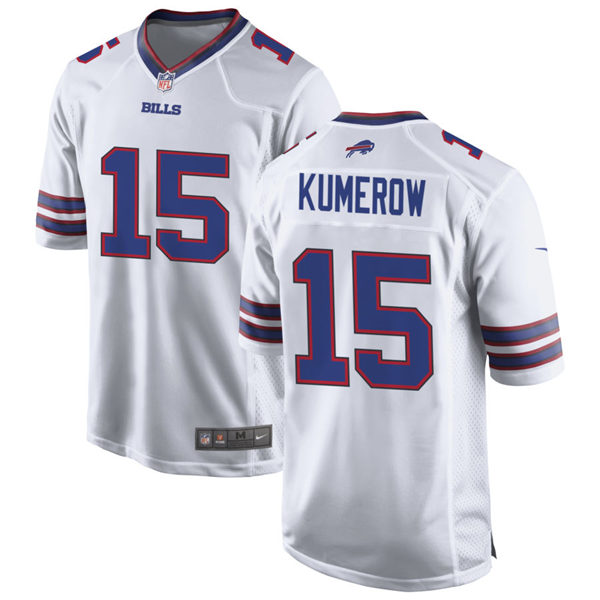 Mens Buffalo Bills #15 Jake Kumerow Nike White Vapor Limited Jersey