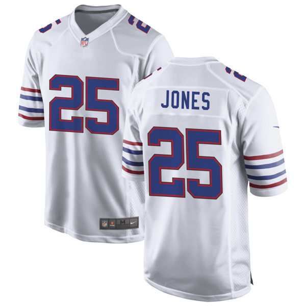 Mens Buffalo Bills #25 Taiwan Jones Nike White Alternate Retro Vapor Limited Jersey