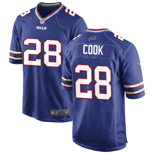 Mens Buffalo Bills #28 James Cook Nike Royal Team Color Vapor Limited Jersey