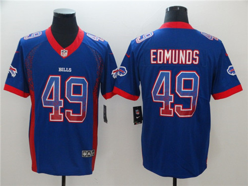 Mens Buffalo Bills #49 Tremaine Edmunds Nike Drift Fashion Limited Jersey